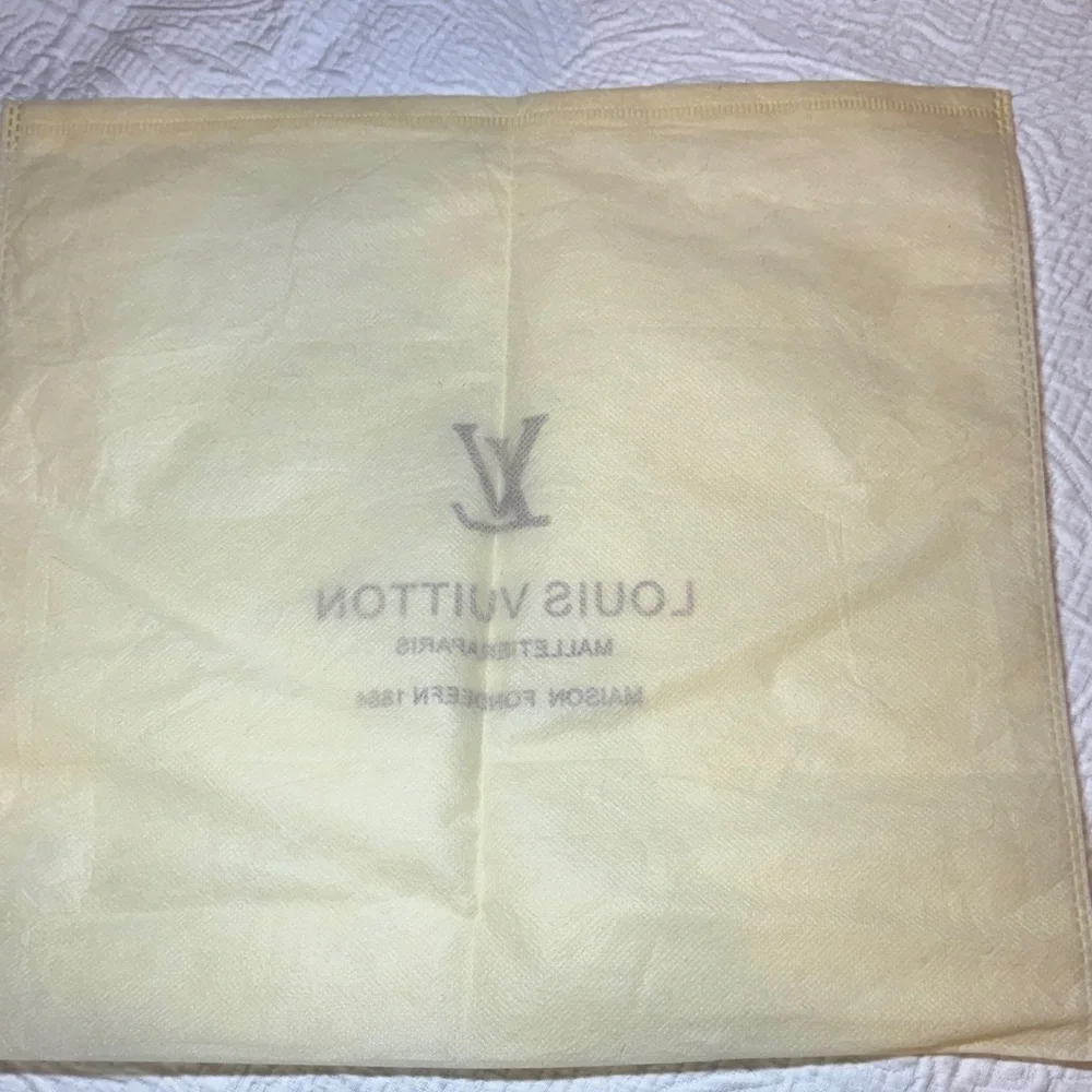 Louis Vuitton Yellow Fabric Dust Bag 13”x 13”